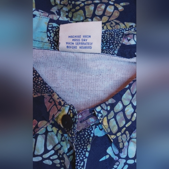 The Days Catch Mens Colorful 100% Cotton Size Large Button Front Shirt Hawaiian - Picture 6 of 8